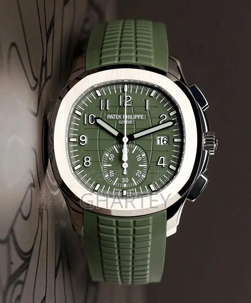 Patek Philippe Aquanaut Luxury Watch for Men - Army Green