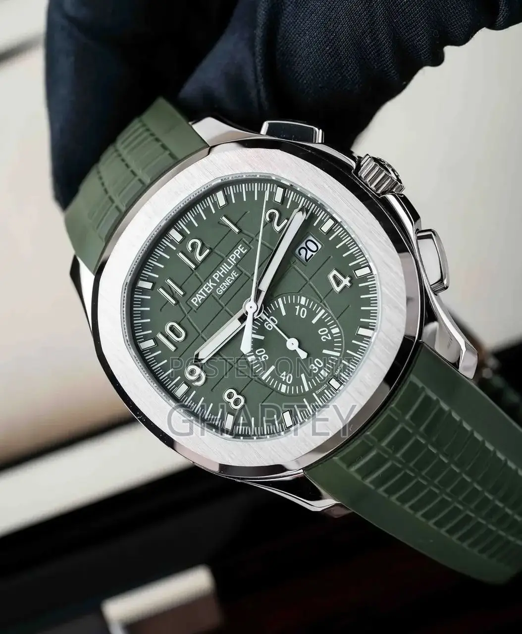 Patek Philippe Aquanaut Luxury Watch for Men - Army Green