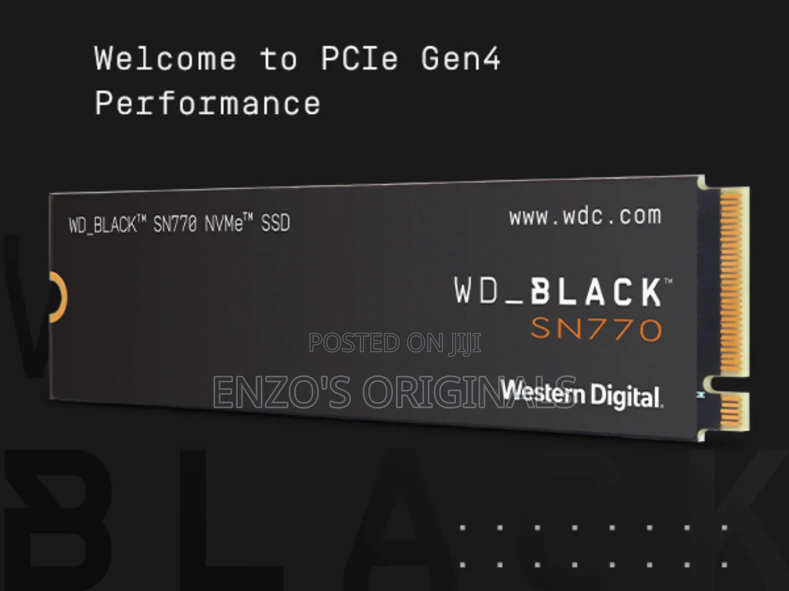 1tb Nvme Gen 4 Sn770 Western Digital Black Edition New Sealed 5150mbps