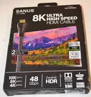 Hdmi 2.1 Genuine Certified Original Brand Sanus Made In Usa. 8k Uhd 2m