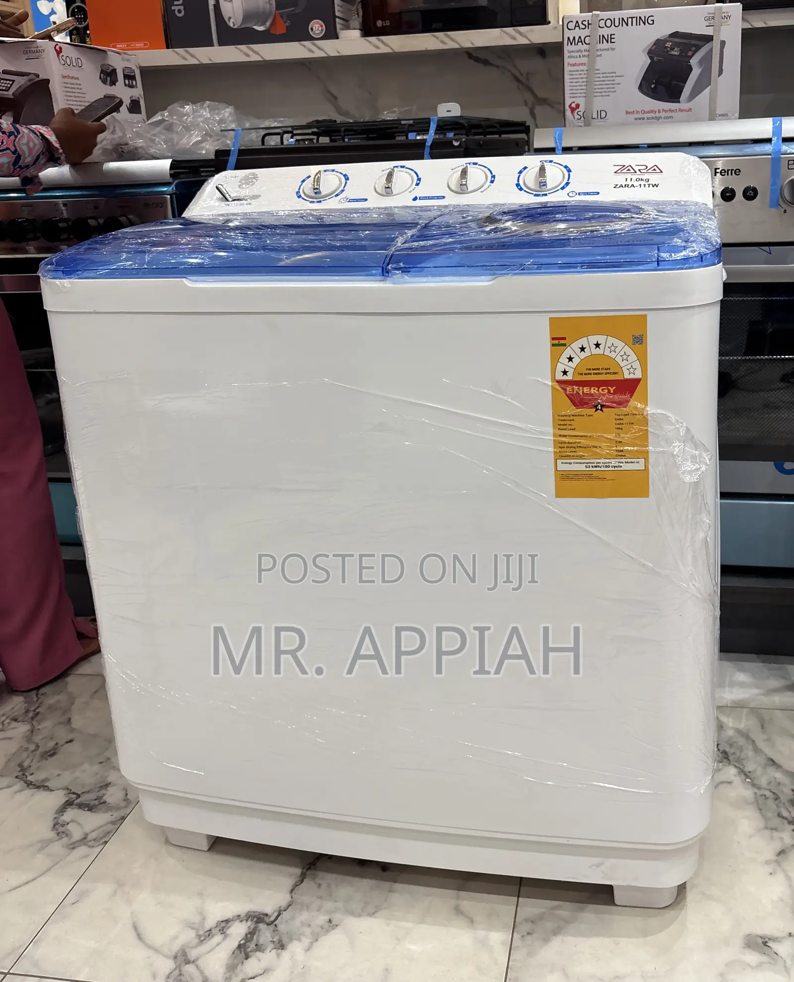 Efficient Zara 11kg Electric Washing Machine + Spin Dry 