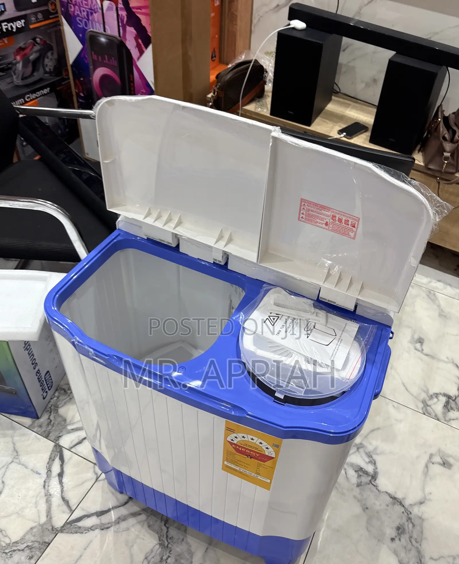 Semi-Auto Spin Dry Zara 7kg Electric Washing Machine(White) 