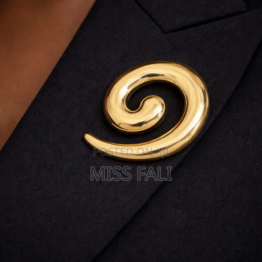 Golden Spiral Statement Brooch.