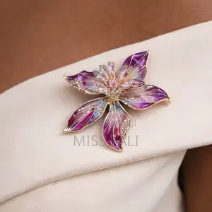 Radiant Orchid Bloom Brooch