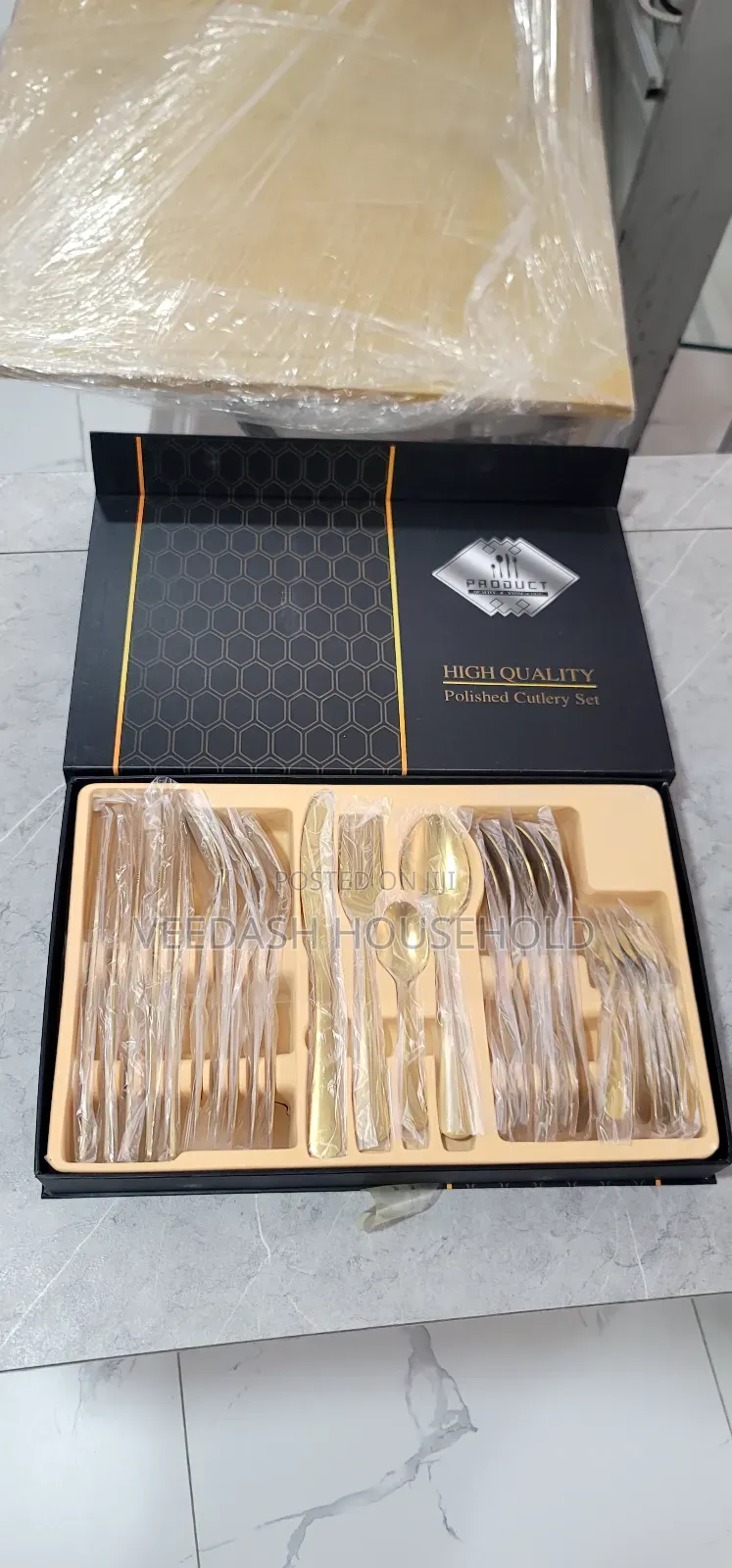 Gold 24 PCS Cutlery Gift Set