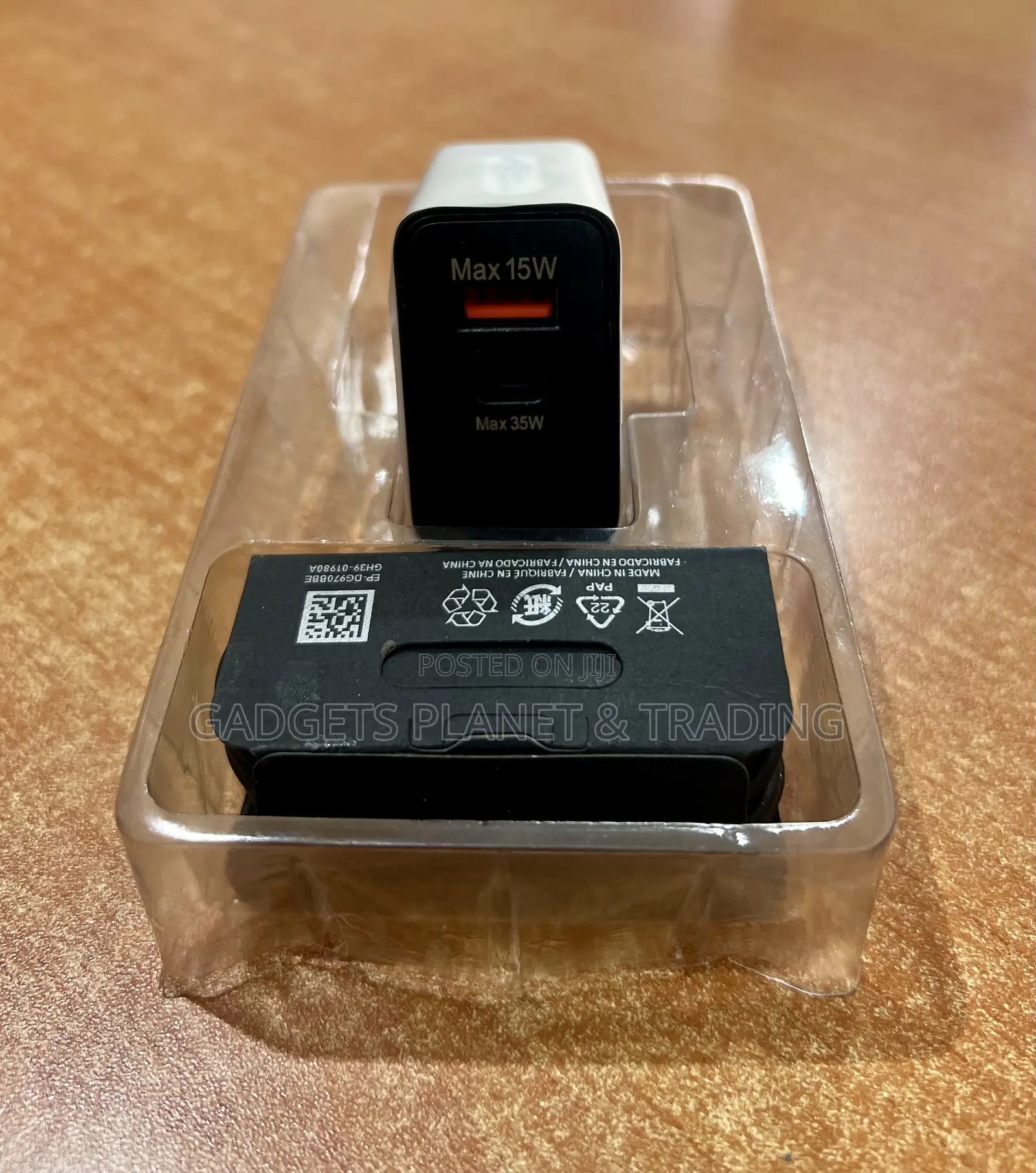 35w Power Adapter Duo Black Dual Ports Super Fast Charging