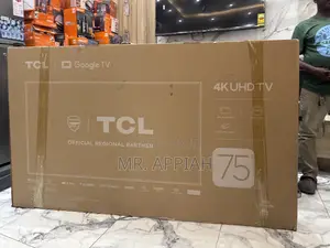 Order Original TCL 75” Uhd Smart Screen Television(Black)2024 Model