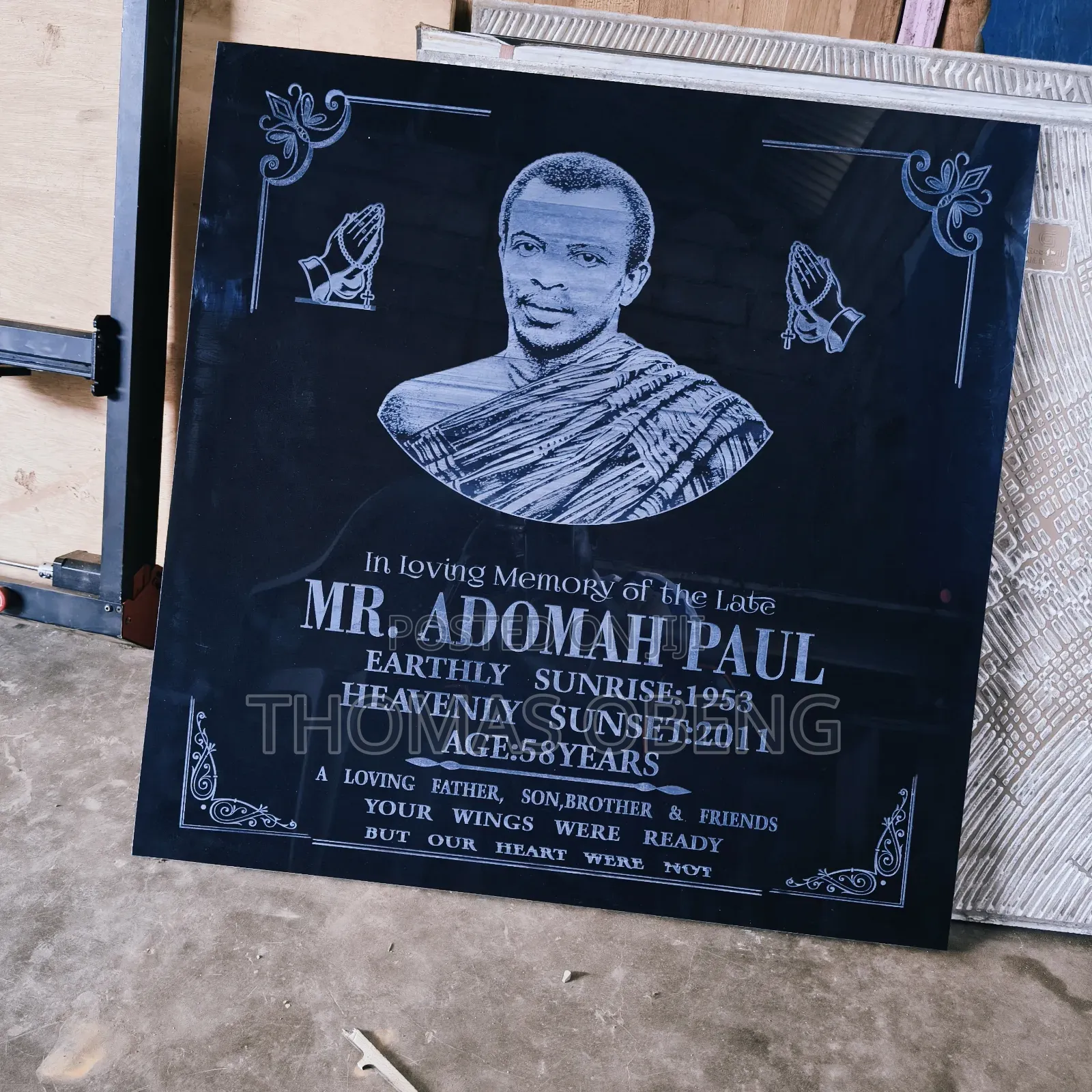 Head Stone Plaque