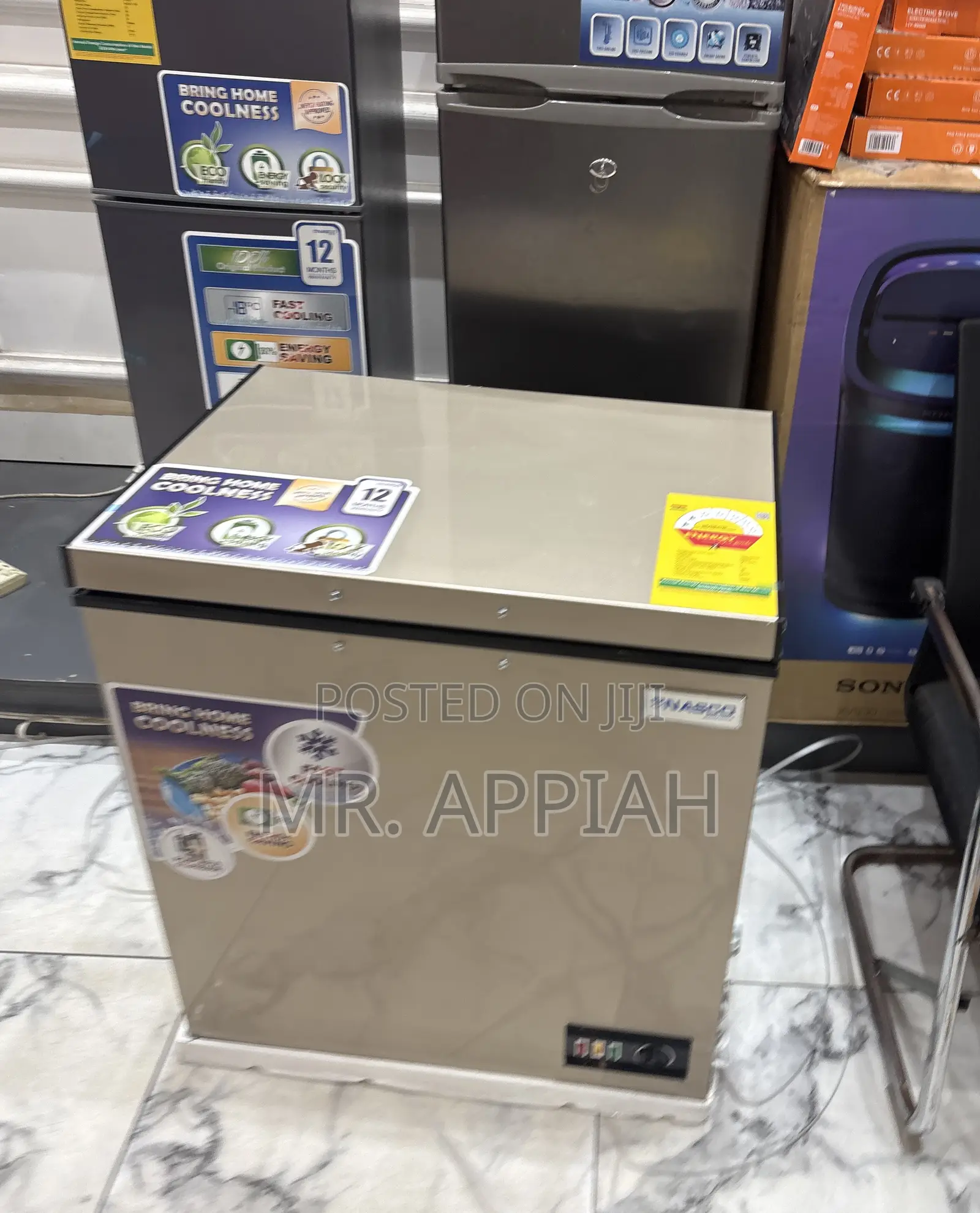 Shop Premium Nasco Nas175fl Single Door Chest Freezer(Gold)138l