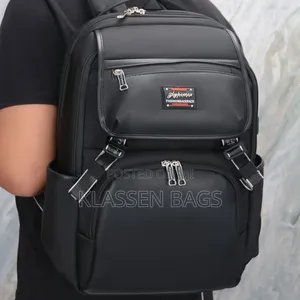 Multifunctional Good Quality Leather Backpack Laptop Bags