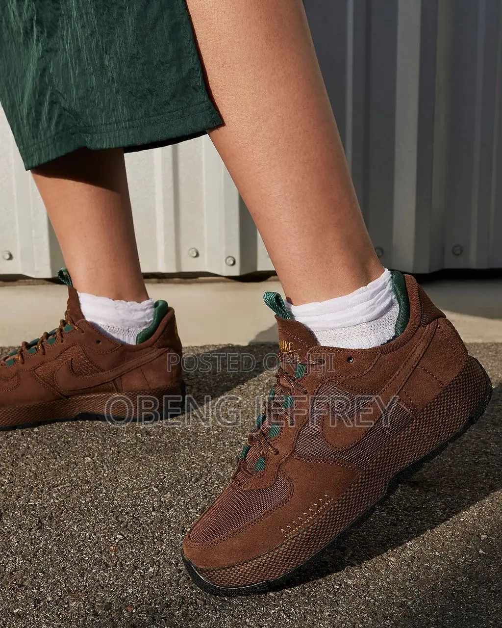 Original Airforce 1 Low Wild Black/Brown Velvet/Cacao