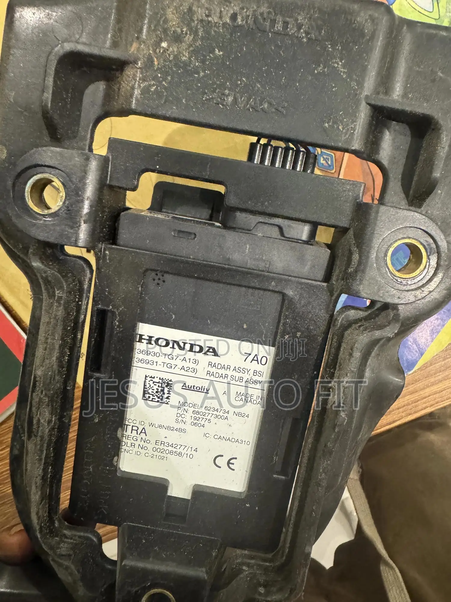 Honda Blind Spot Monitor Radar Sensor2016-22part Number: 36930-Tg7-A13