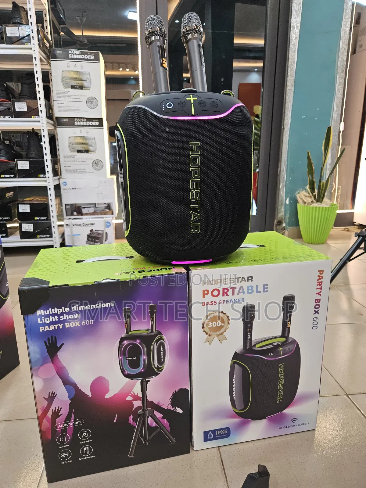Hopestar Partybox 600. 300w 30000mah Battery Bluetooth Speaker. Ip67