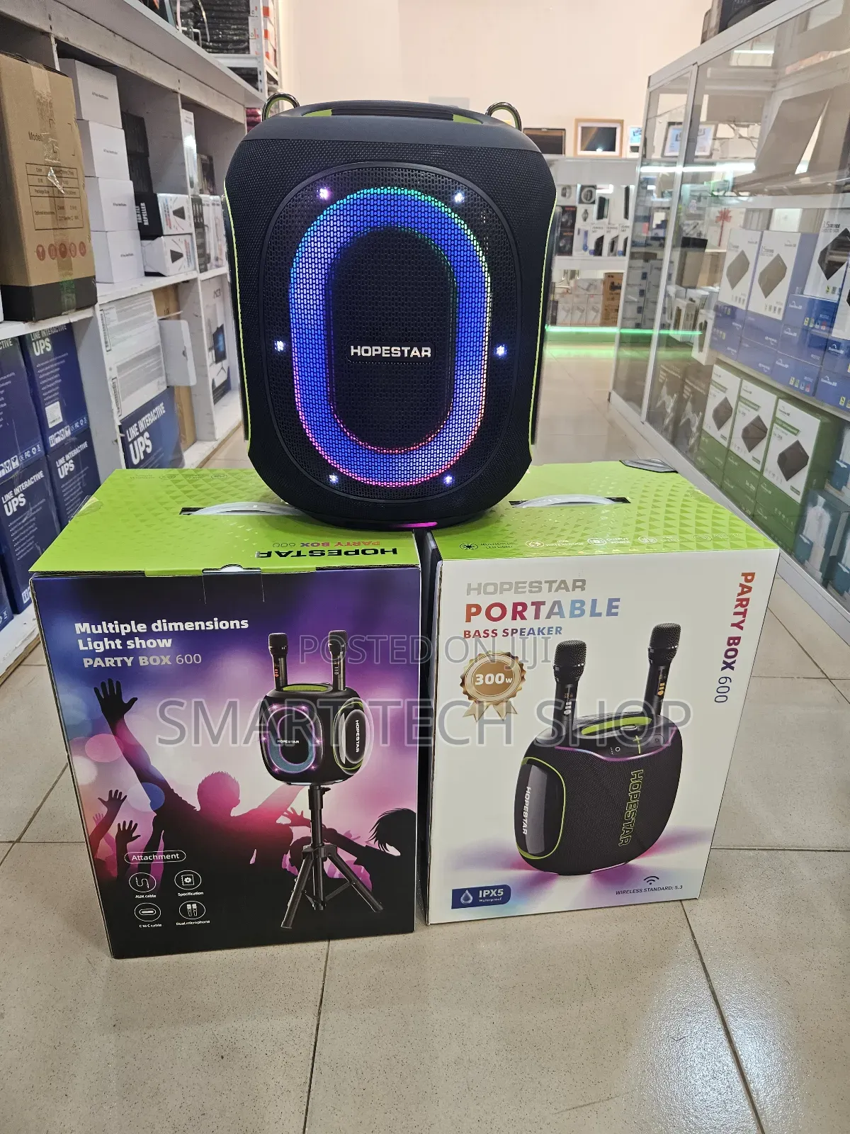 Hopestar Partybox 600. 300w 30000mah Battery Bluetooth Speaker. Ip67
