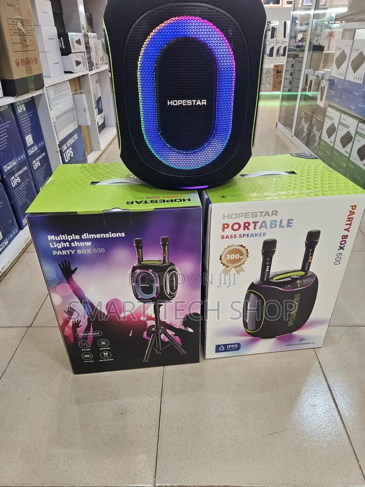 Hopestar Partybox 600. 300w 30000mah Battery Bluetooth Speaker. Ip67
