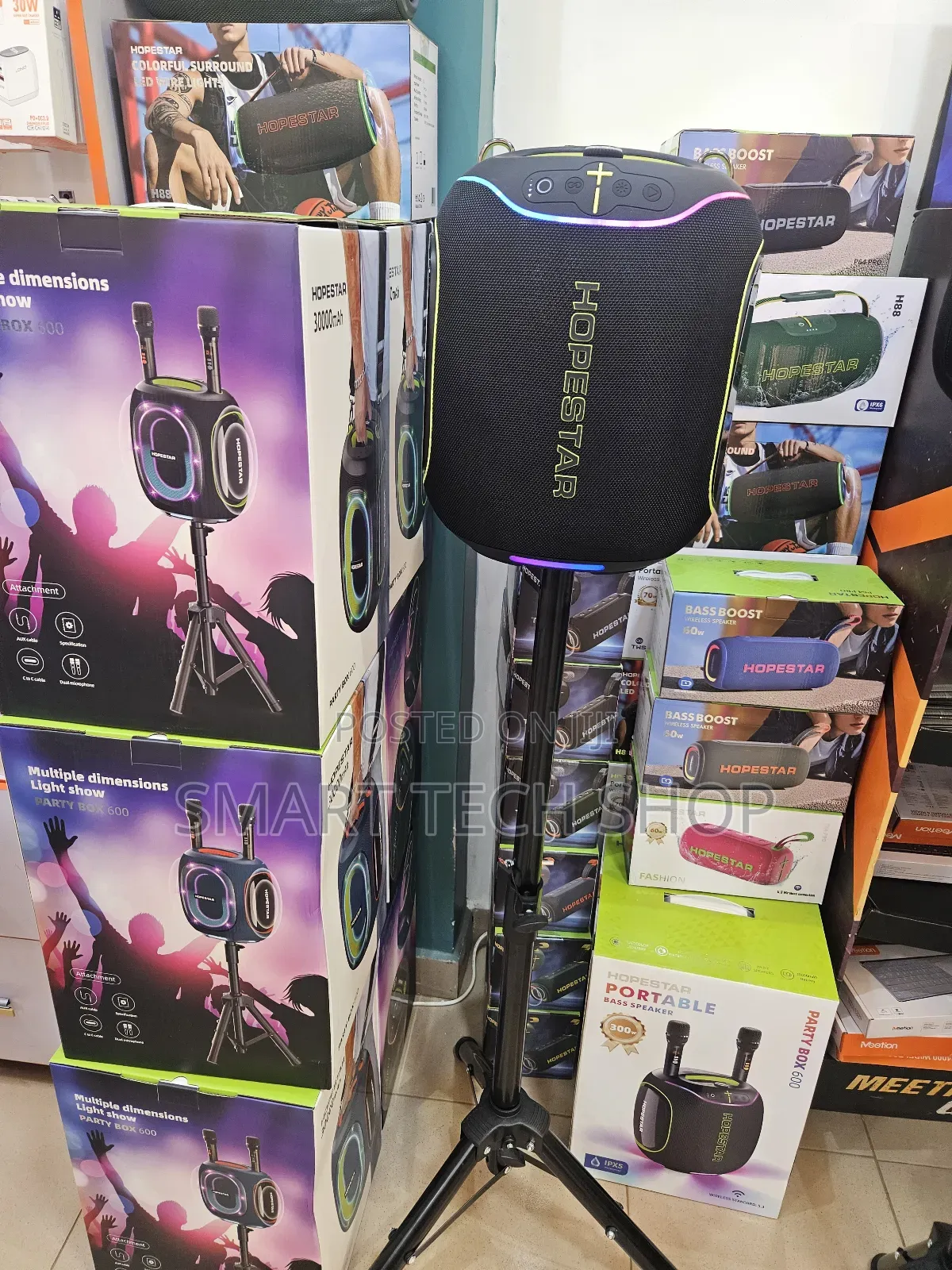 Hopestar Partybox 600. 300w 30000mah Battery Bluetooth Speaker. Ip67