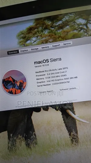 Laptop Apple MacBook Pro 6GB Intel Core i7 HDD 500GB