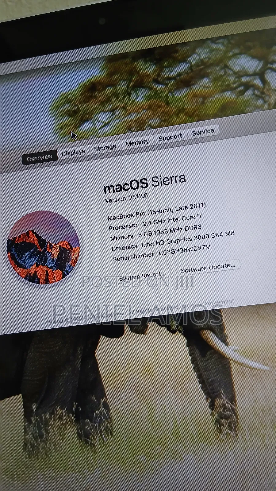 Laptop Apple MacBook Pro 6GB Intel Core i7 HDD 500GB