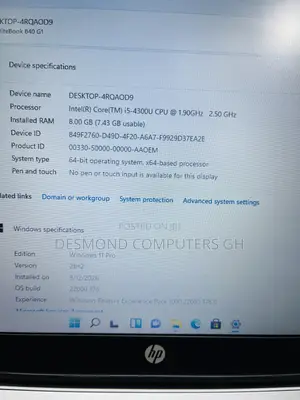 Laptop HP EliteBook 840 G1 8GB Intel Core i5 SSD 256GB