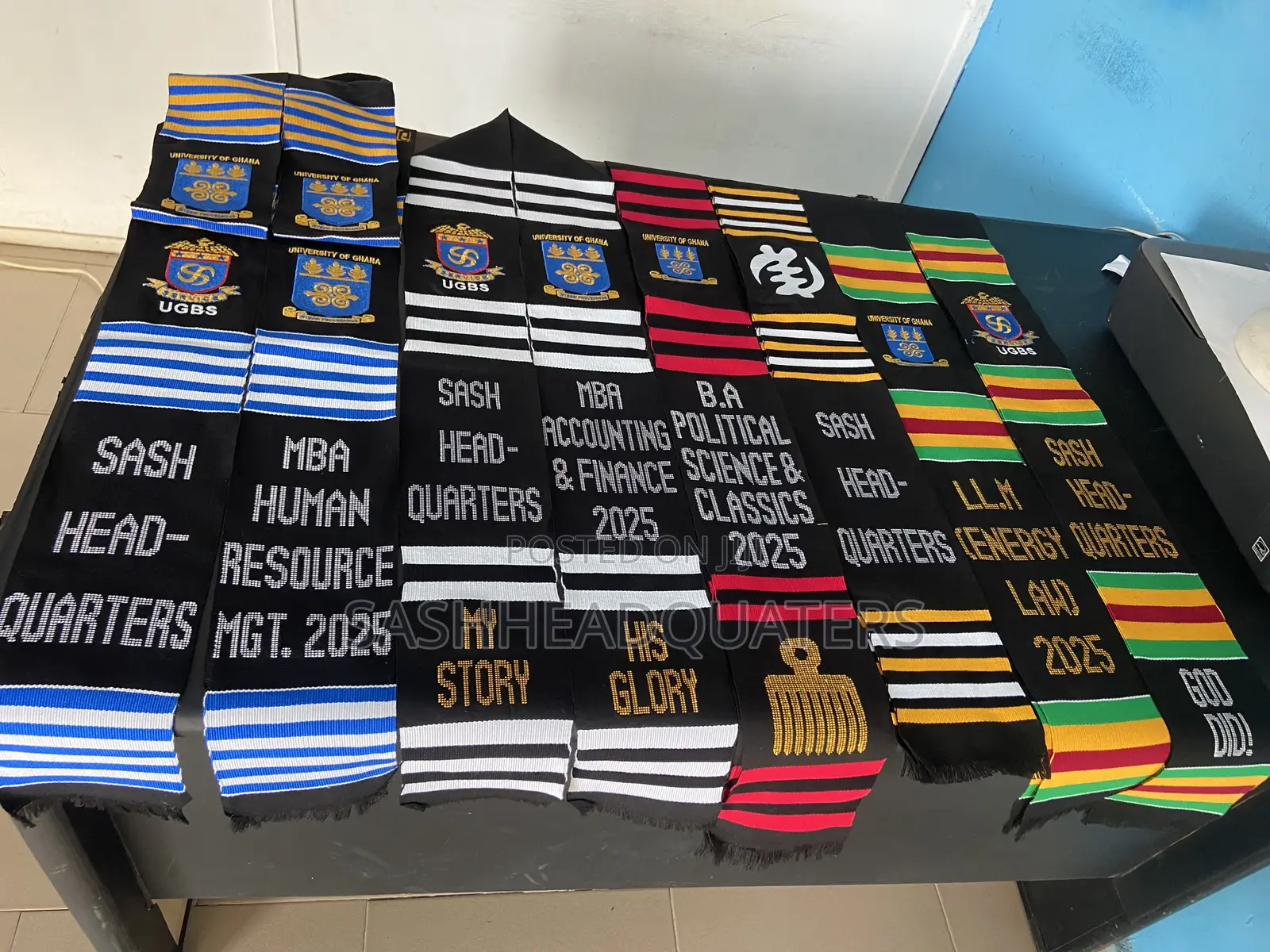 Legon Handwooven Graduation Kente Sash
