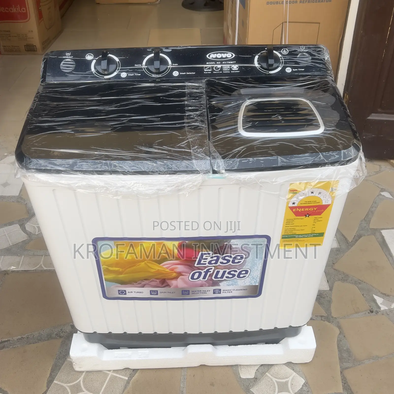 Novo 7kg Twin Tub Washing Machine
