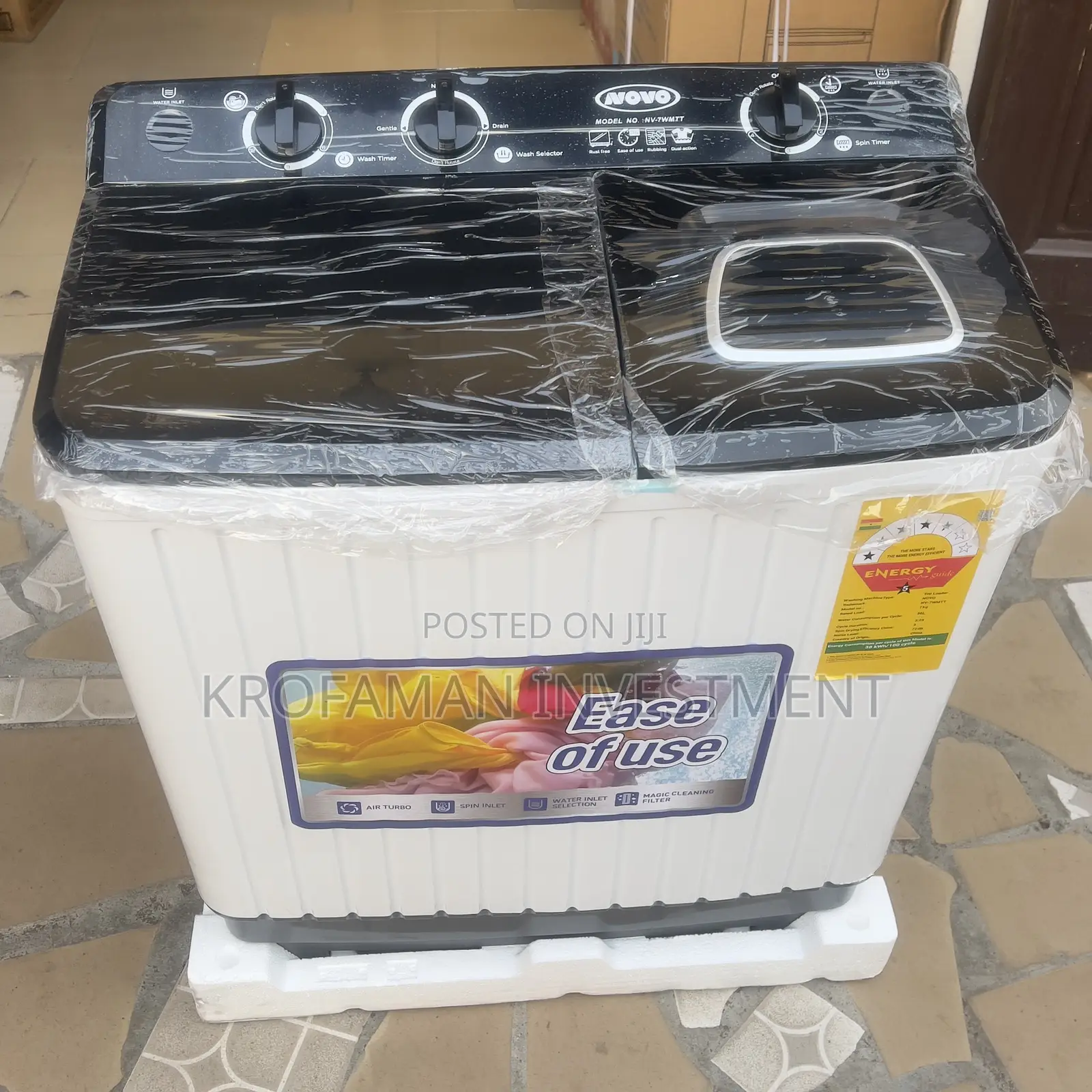 Novo 7kg Twin Tub Washing Machine