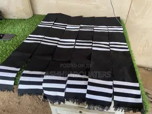 Black White Ghana Plain Kente