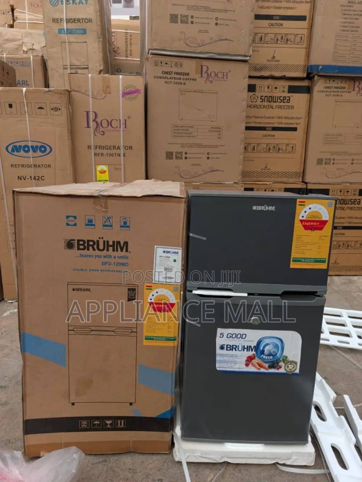 Bruhm Fridge Tabletop Double Door 102l