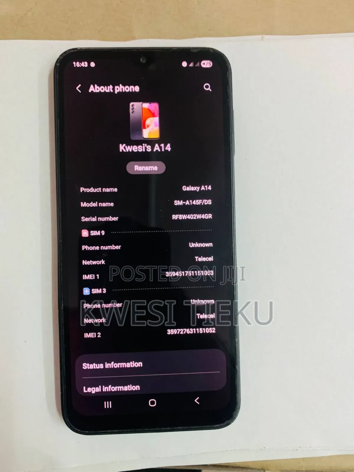 Samsung Galaxy A14 128 GB Black
