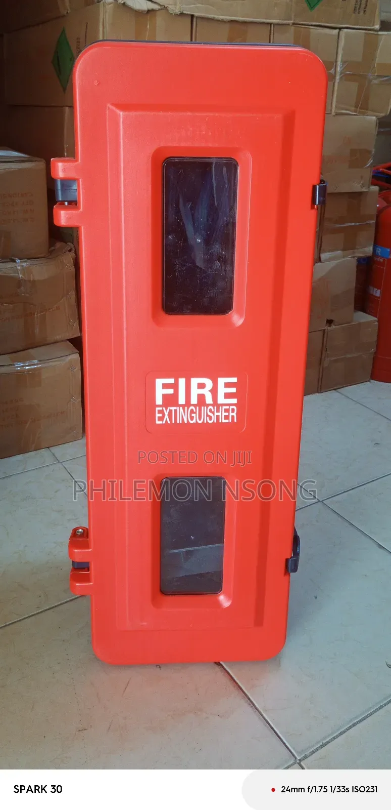 Fire Extinguisher Cabinet.