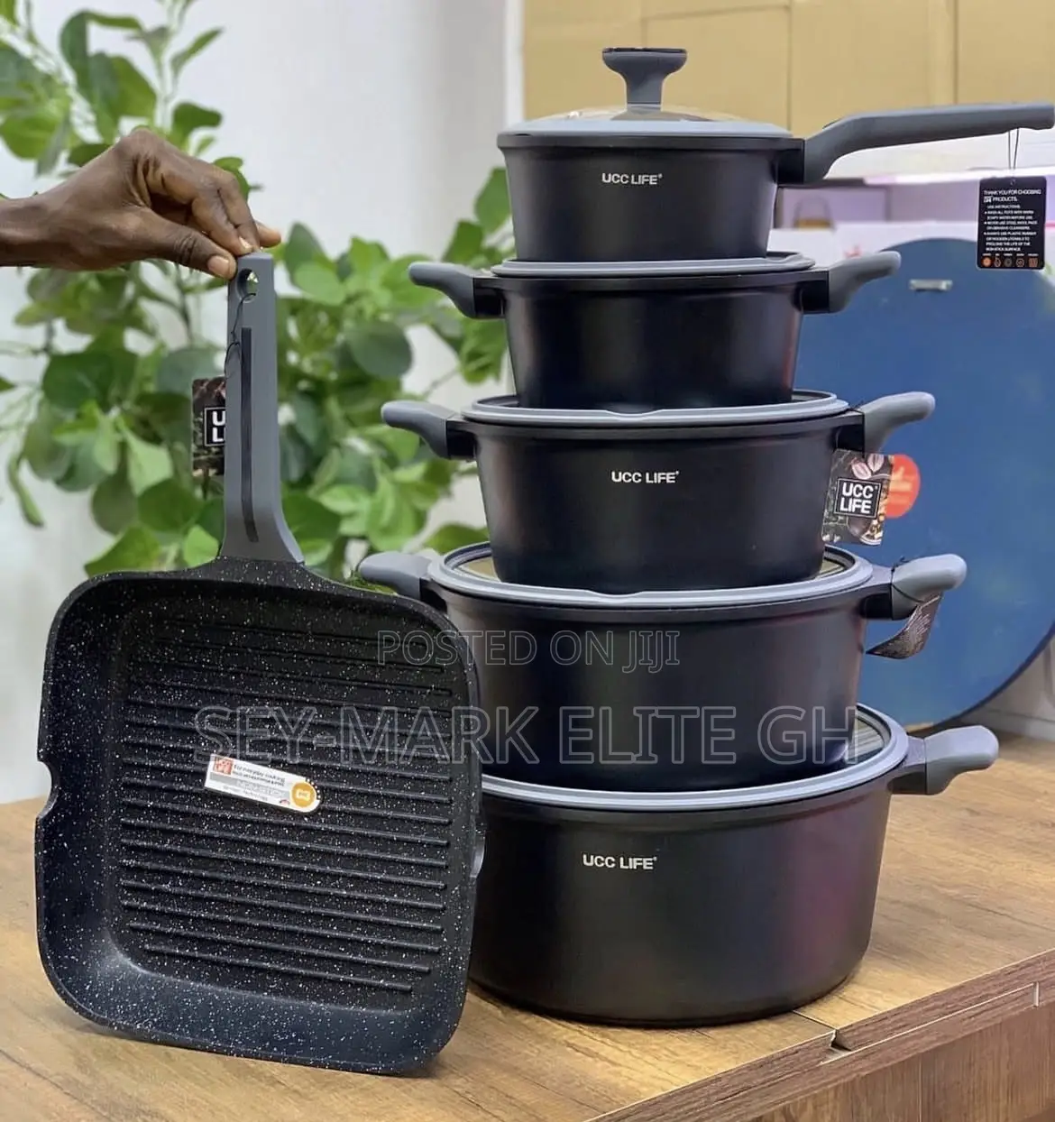 6 Set Ucc Life Granite Cookware