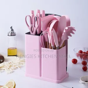 19-Piece Silicone Ladles + Knives and Chopping Board