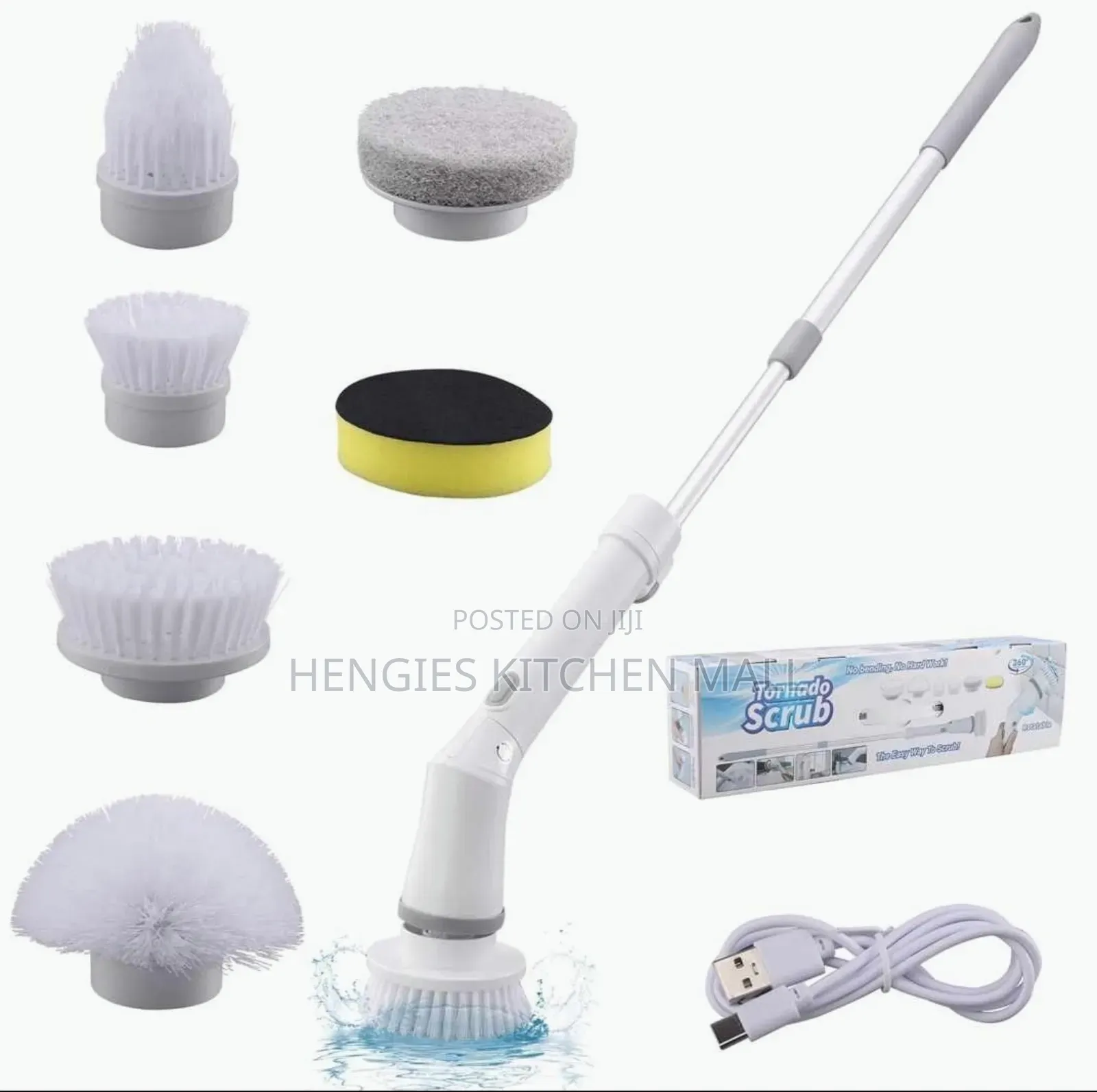 Cordless Electric Spin Scrubber
