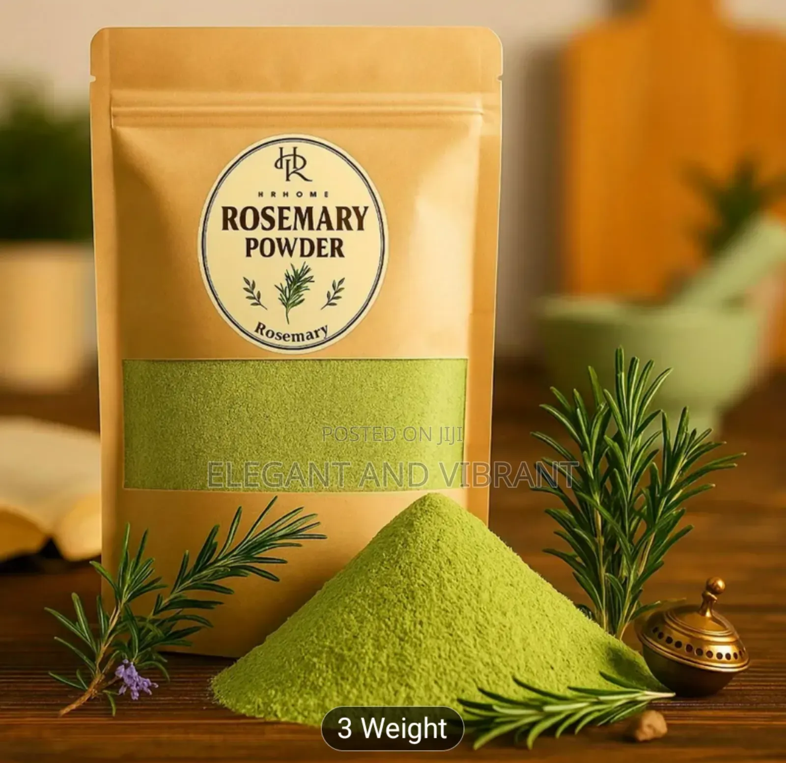Pure Rosemary Incense Powder - Plant-based Incense For Burning,.