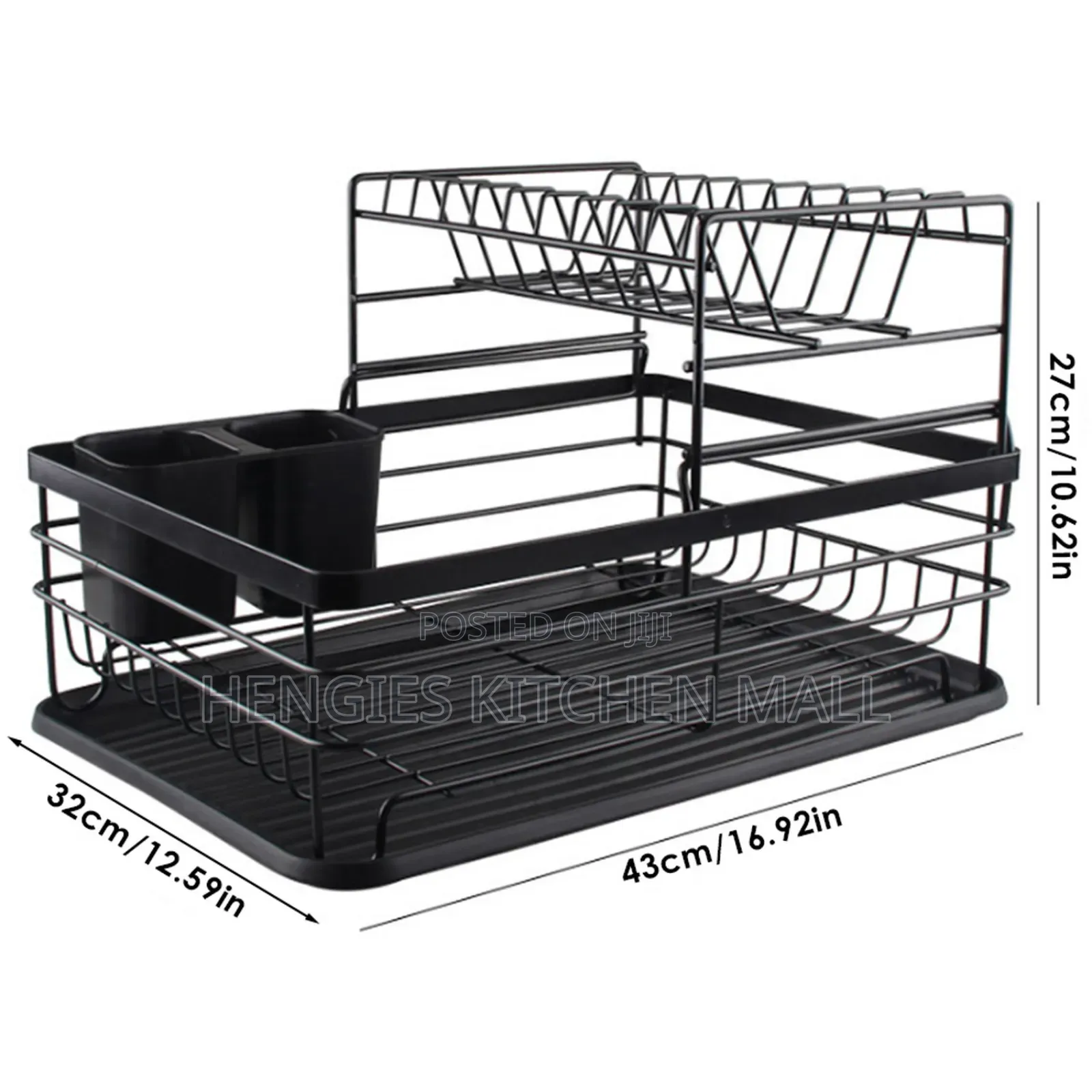 2-Tier Anti-Rust Dish Rack