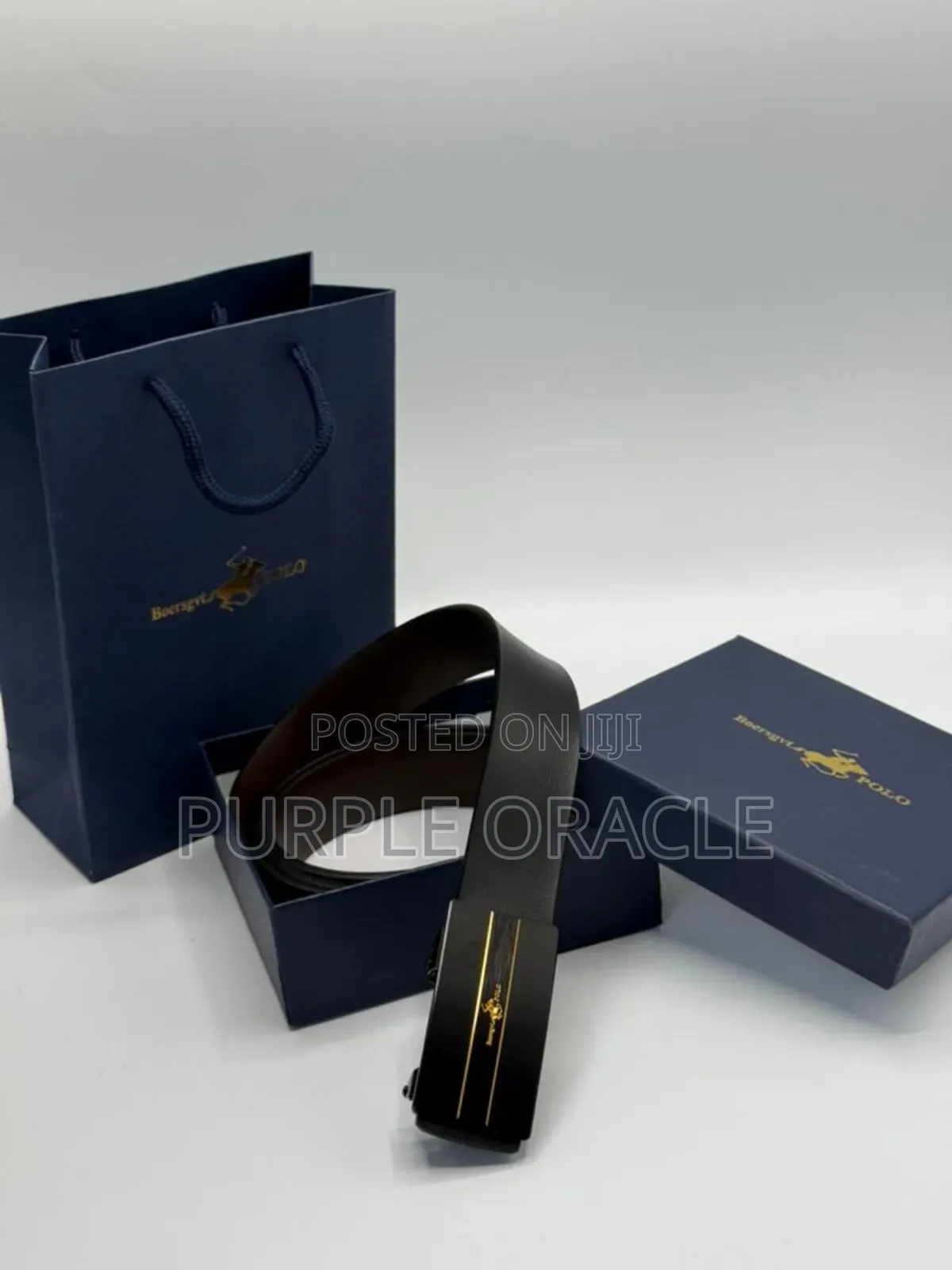 Classic Polo Men's Leather Belt