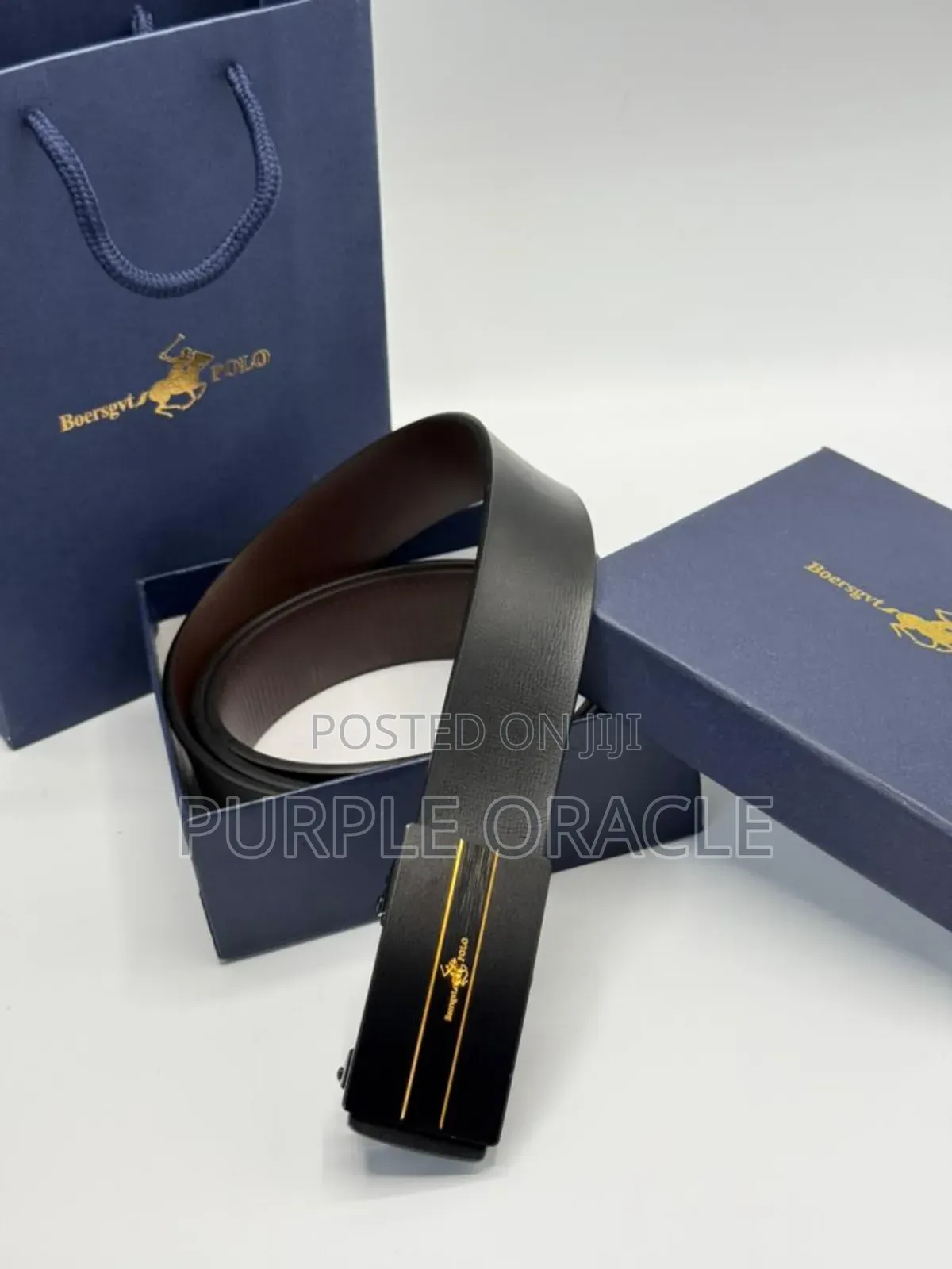 Classic Polo Men's Leather Belt