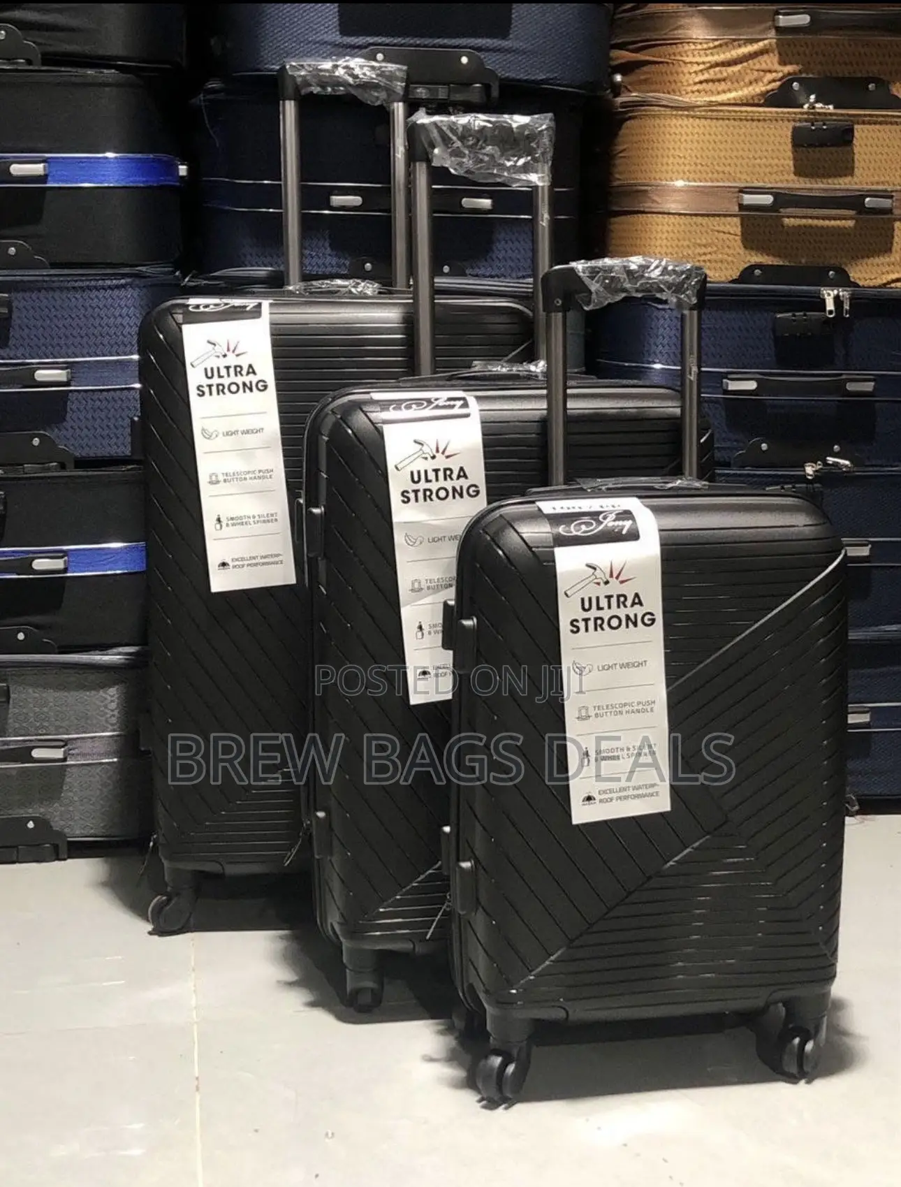 Quality 3set Ultra Strong Jony Fiber Unbreakable Traveling Bag.