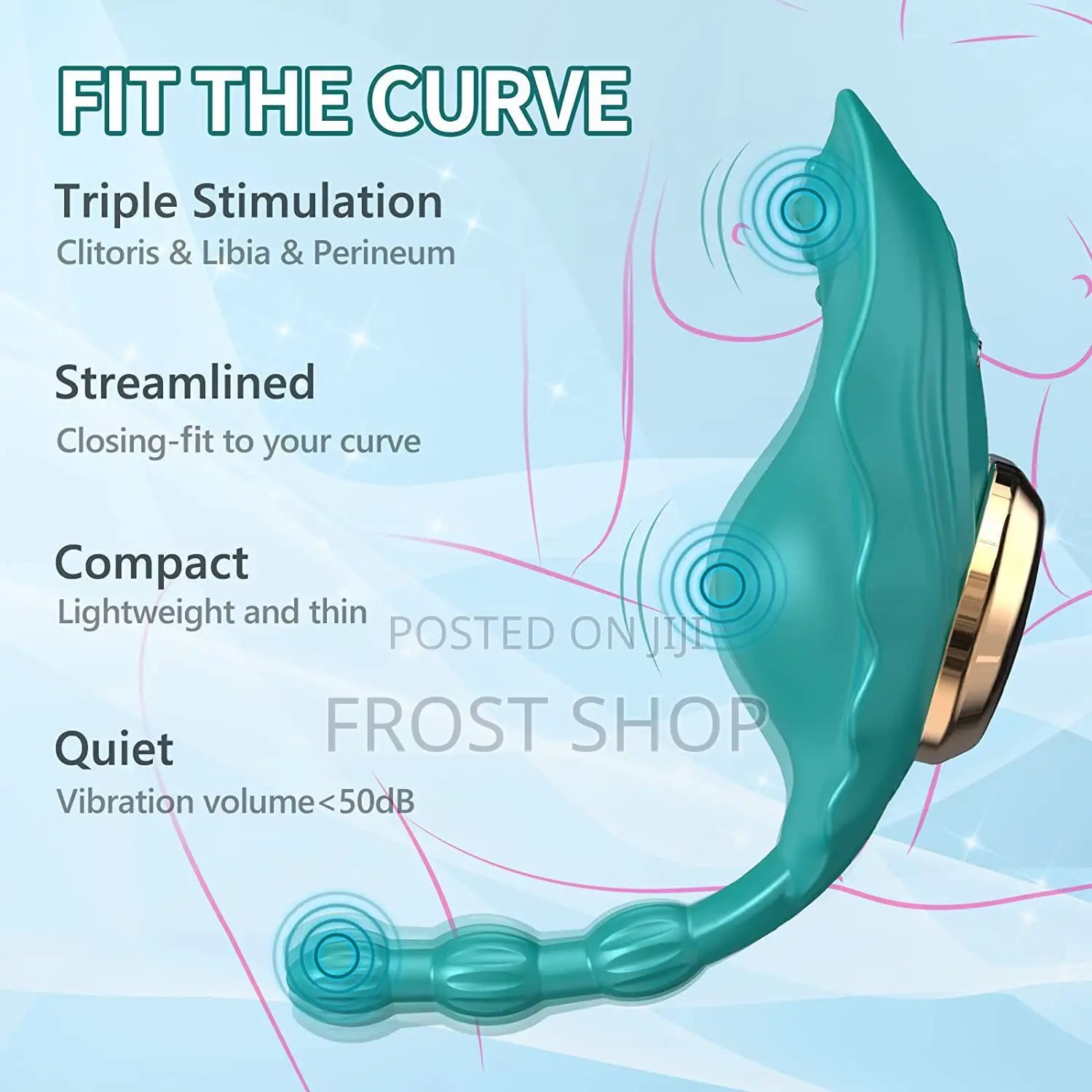 Wearable Panty Vibrator App Control Strong Magnetic Clip for Women