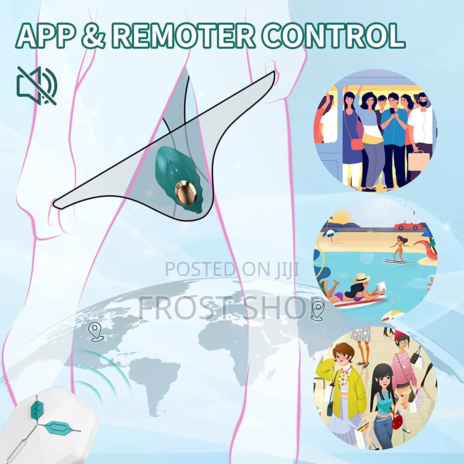 Wearable Panty Vibrator App Control Strong Magnetic Clip for Women