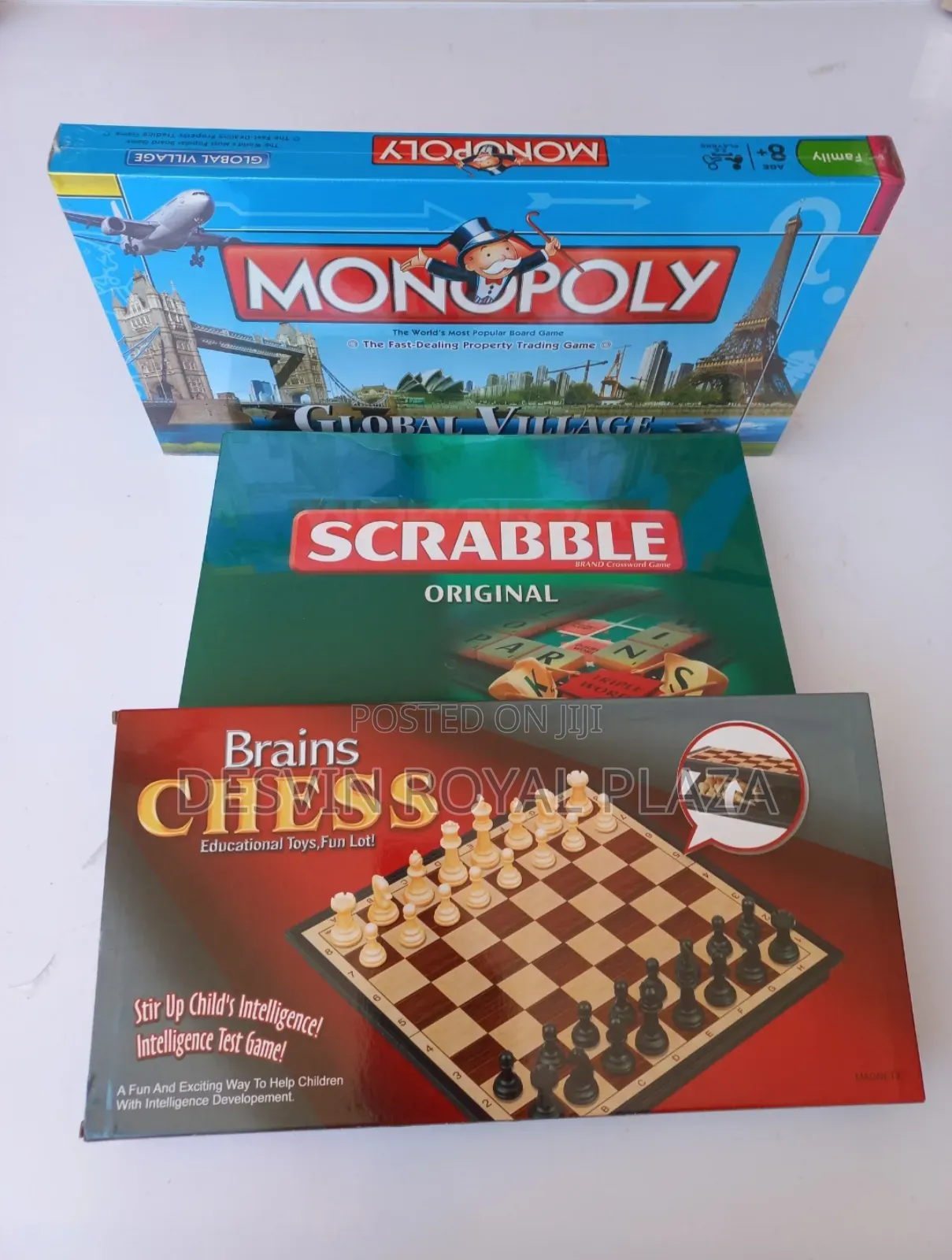 Chess +:Scrabble + Monopoly