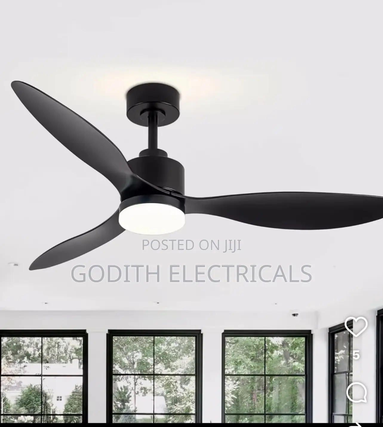 Decorative Ceiling Fan With Light