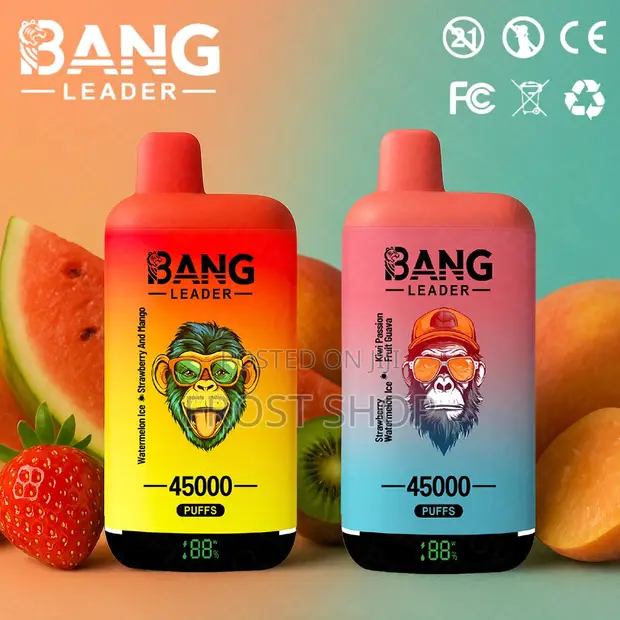 Bang Leader Dual Flavor Dual Switching 45000 Puffs Disposable Vapes for  sale - Frost Shop  Price: GH 400 on Jiji.com.gh [Accra Metropolitan]