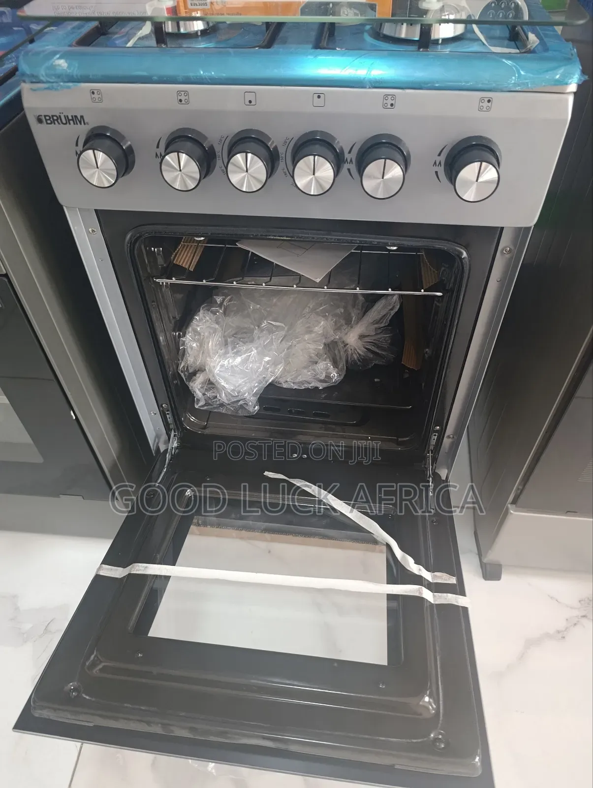 Bruhm 4 Burner Gas Cooker With Oven and Grill BGC 5540is (50×50)