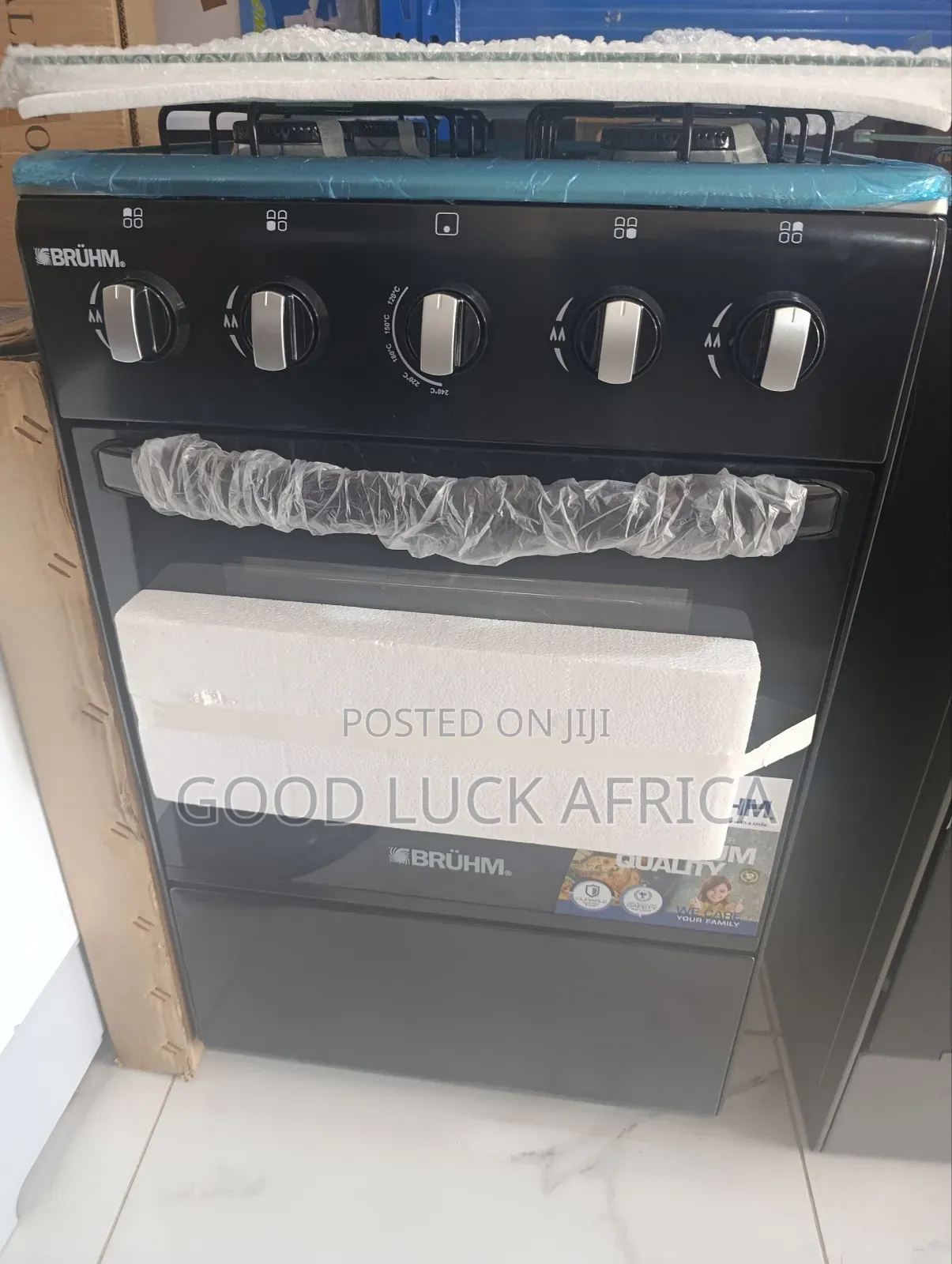 Bruhm Gas Cooker 4 Burner With Oven (50 X50) Cm BGC 5540ib