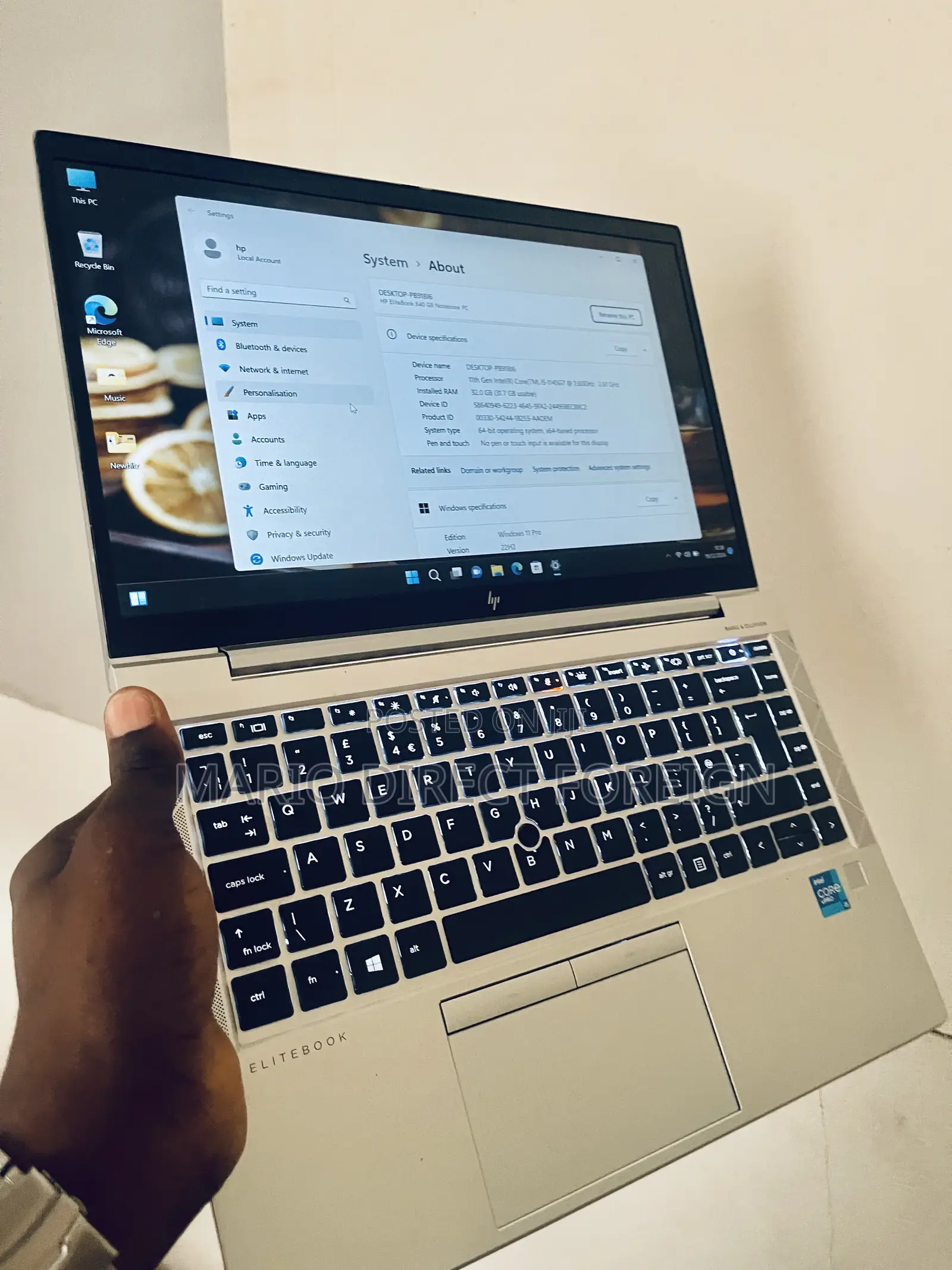 New Laptop HP EliteBook 840 G8 16GB Intel Core i5 SSD 256GB