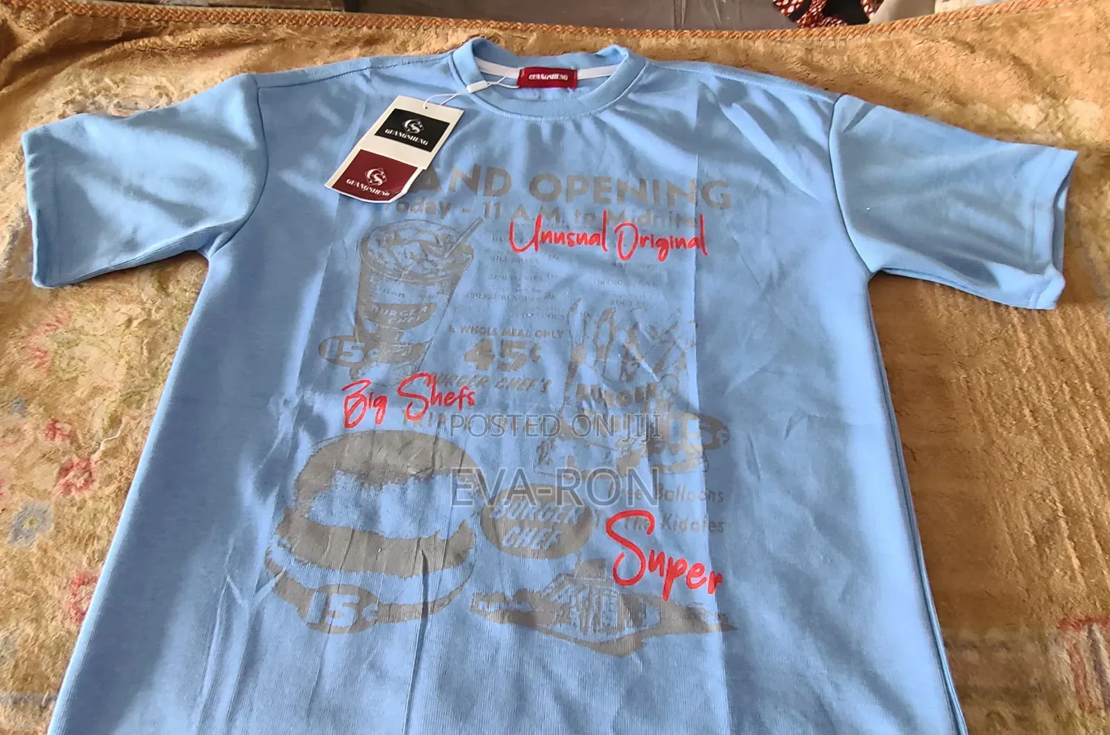 Original T-Shirt and Down Unisex, 100% High-Quality Cotton