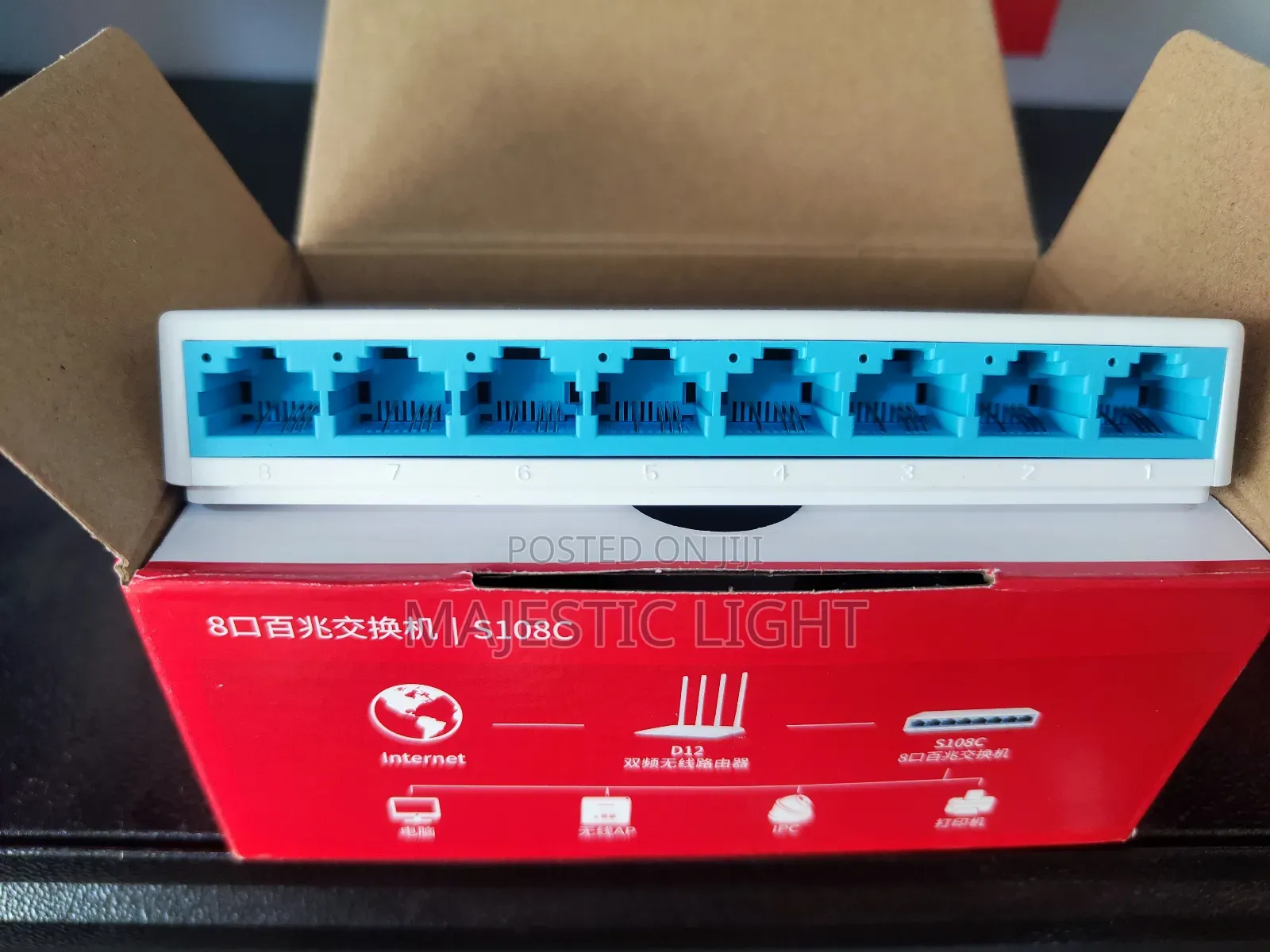 Mercury 8 Port 10/100 S108c Mini Switch