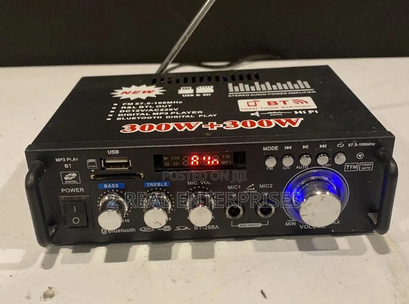 Digital Sound Amplifier With Bluetooth, Radio, Usb, Sd Card,Microphone