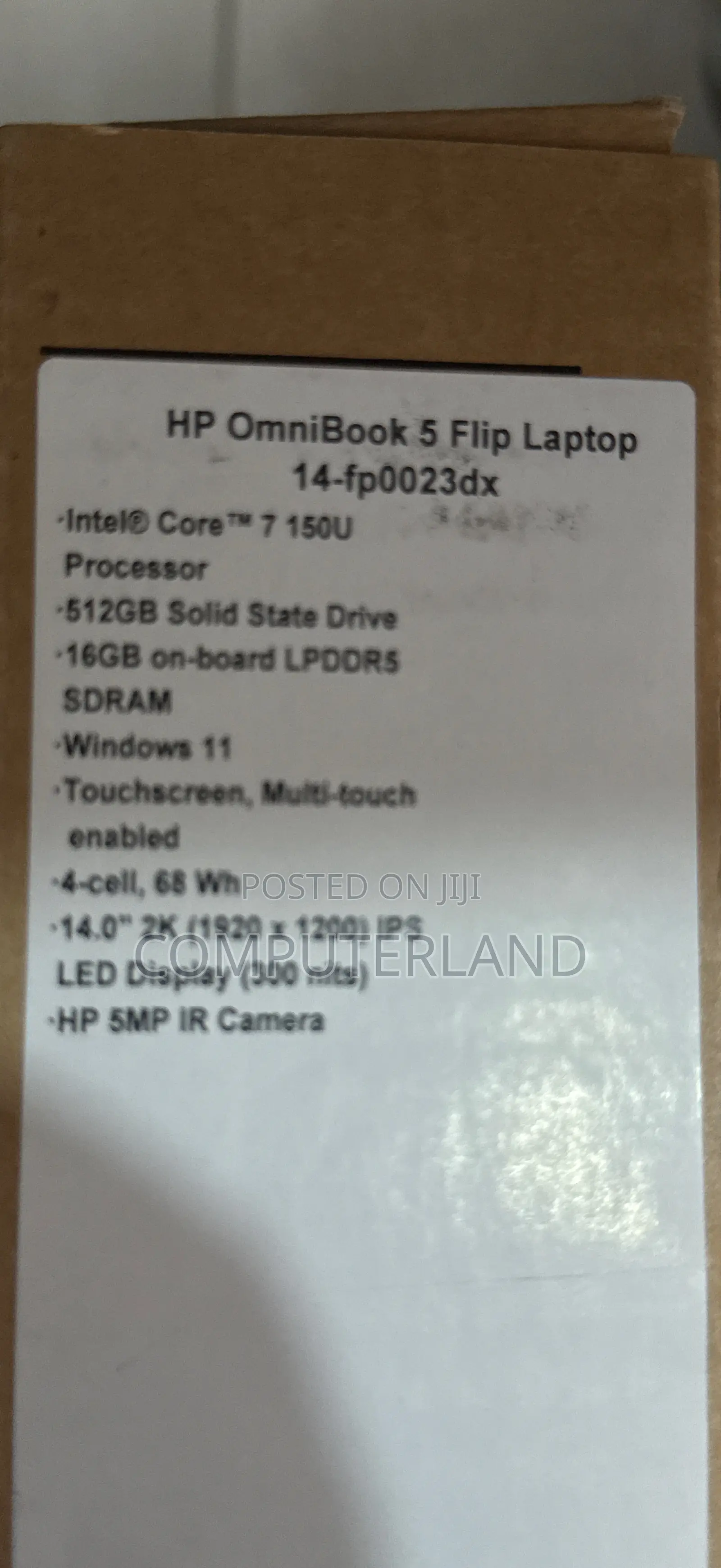 New Laptop HP OmniBook 5 14" 16GB Intel Core i7 SSD 512GB